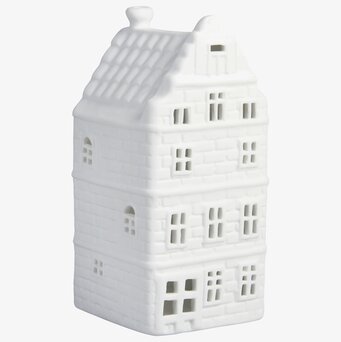 Bild av elegant och detaljerad ljuslykta i porslin