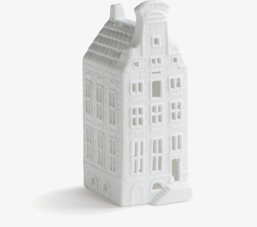 Ljuslykta Canal House #25 från K Amsterdam i vit keramik