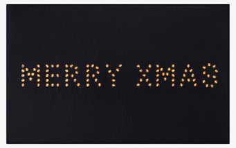 Golvdekoration Merry Xmas från Markslöjd med lysande text