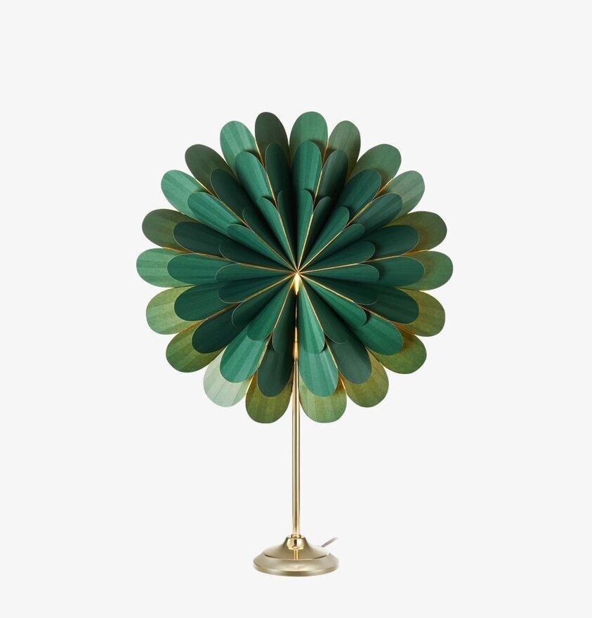 Bordsstjärna Marigold Grön/Mässing från Markslöjd