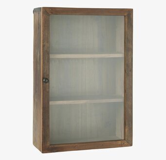 Väggskåp Unika från IB Laursen med glasdörr och träfinish