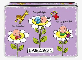 Bild av färgglad plåtburk med lekfull bebisdesign