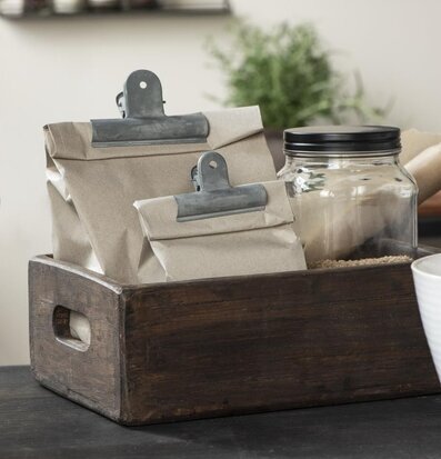 Trälåda Med Handtag Unika IB Laursen Förvaringslådor och korgar Boxar Förvaringsboxar Porslinsboxar Trälådor Smyckesboxar i porslin