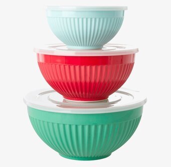 Skålar Melamin 3-Pack från Rice i olika färger och storlekar