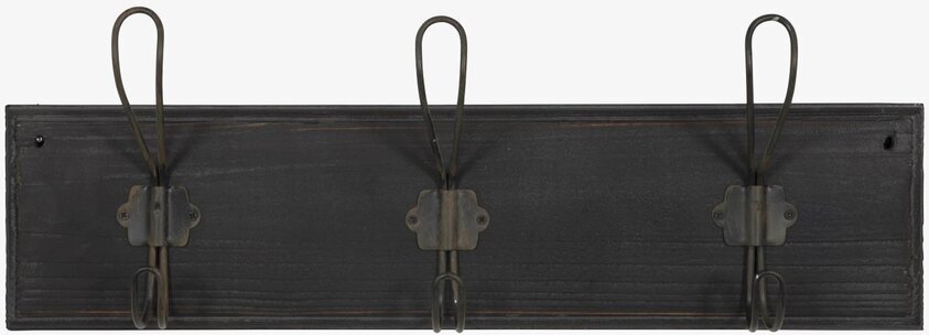 Klädhängare 3 Krokar Mörkgrå/Svart från IB Laursen