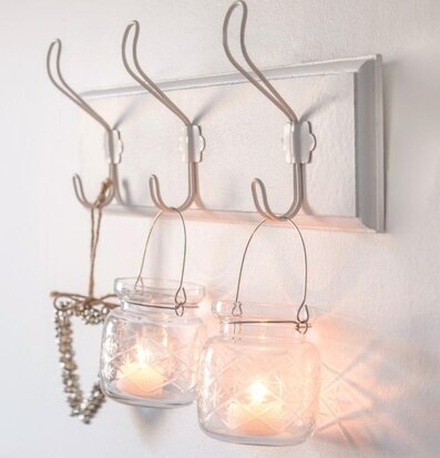 Klädhängare 3 Krokar Vit från IB Laursen på vit vägg