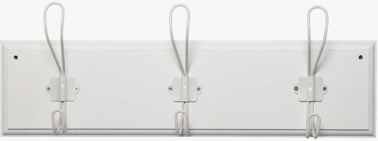 Klädhängare 3 Krokar Vit från IB Laursen, trä och metall