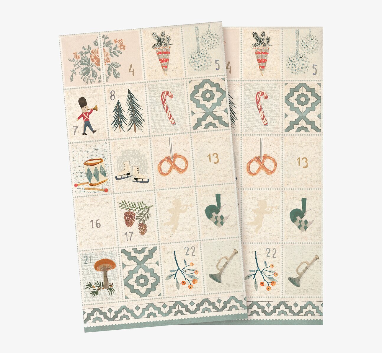 Servetter - Days Of December från Maileg med julmotiv