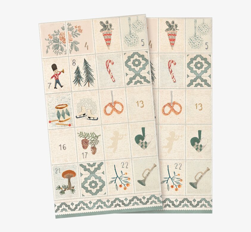 Servetter - Days Of December från Maileg med julmotiv