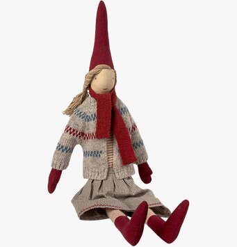 Medium Pixi No 2 från Maileg i traditionell tomtedesign