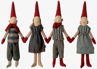 Maileg Mini Pixy Magnet juldekoration med handgjorda dockor