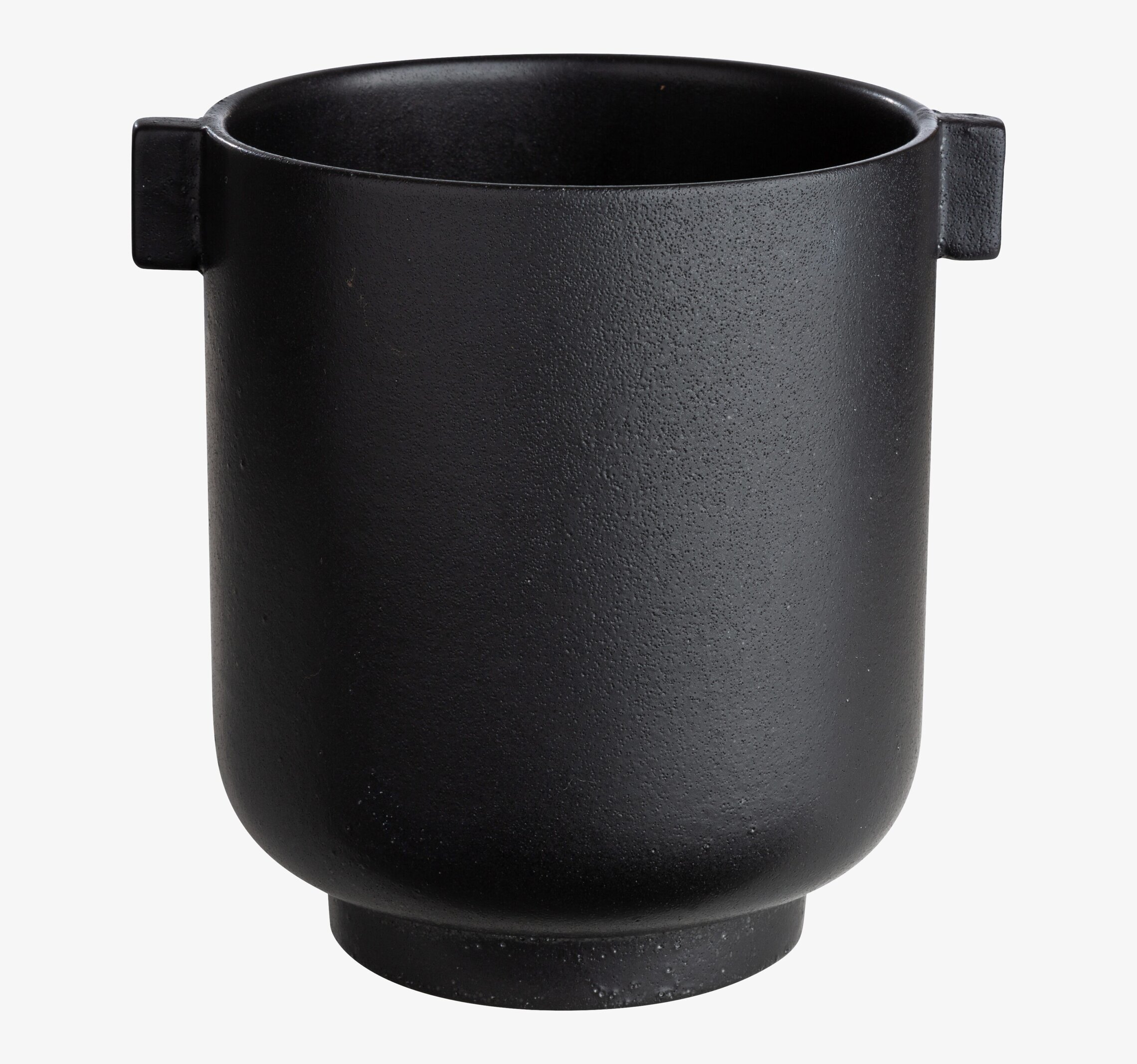 Kruka Med Öra Svart från Ernst, minimalistisk och modern