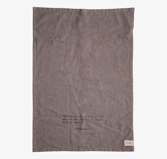 Kökshandduk Bröd Grå från Ernst med tryckt text och etikett