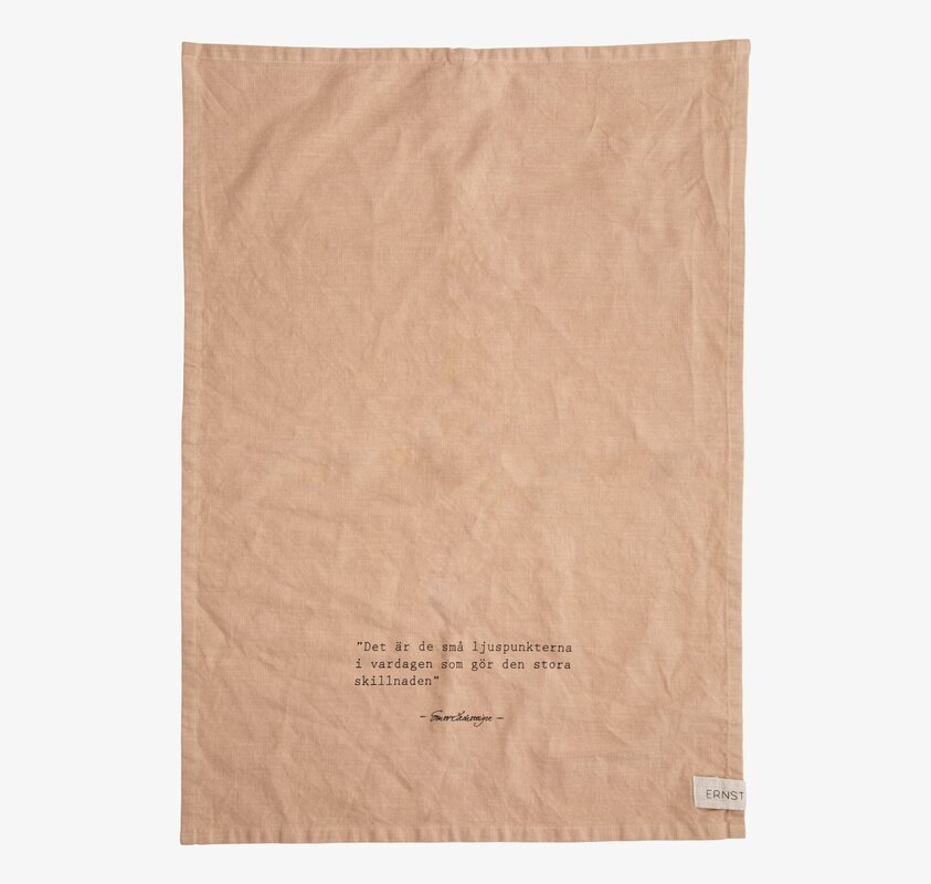 Kökshandduk Ljuspunkter Muskot från Ernst i jordnära nyans