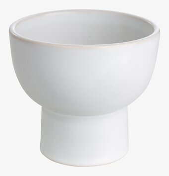 Skål Stengods Vit Sand från Ernst i vit och sandfärgad ton