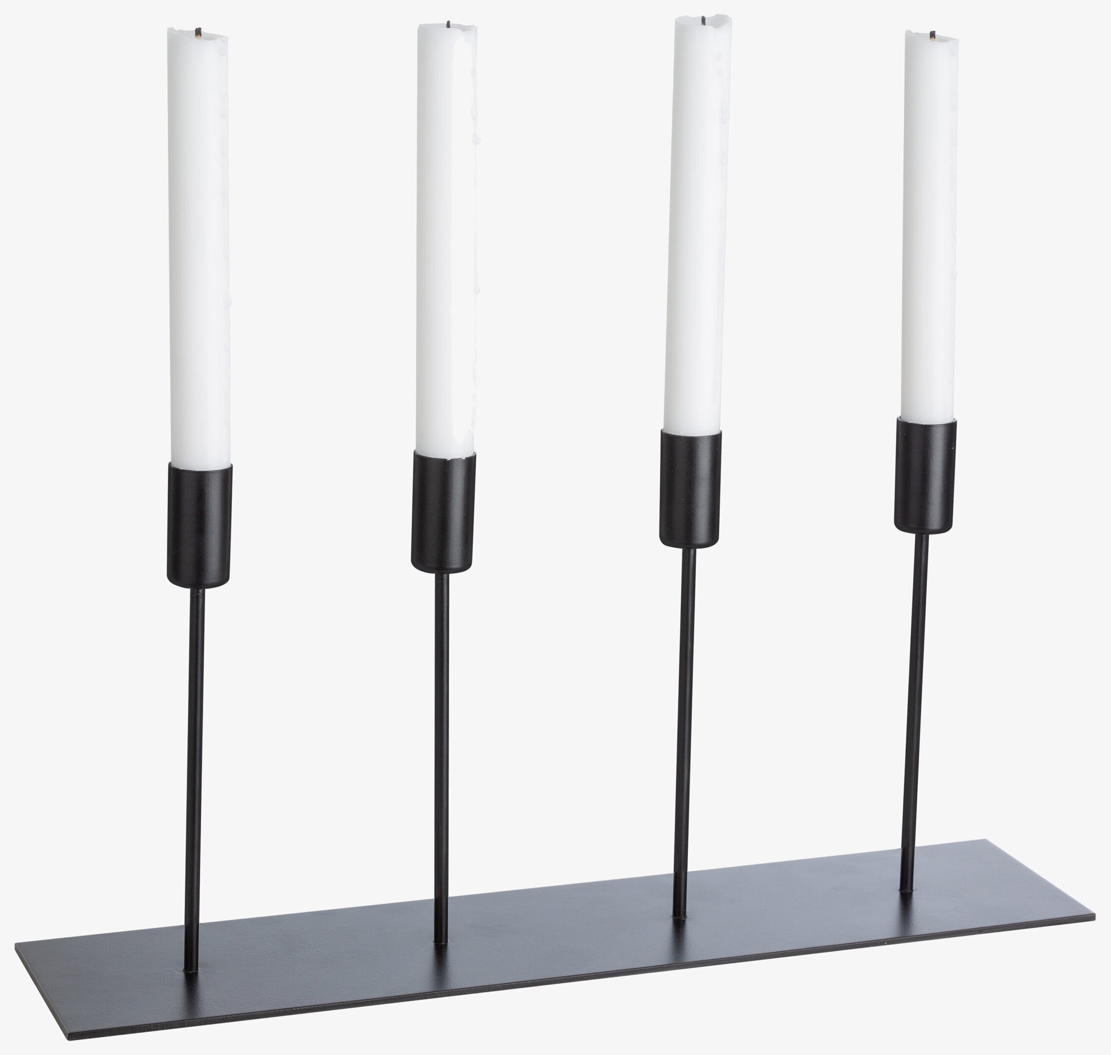 Ljusstake 4 Ljus Svart från Ernst, stilren och funktionell