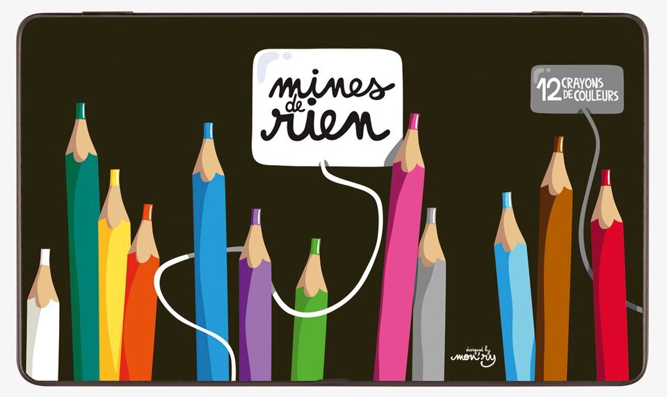 Pennbox elegant från Derriére la porte med färgglad design