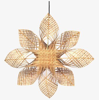 Anna Star Natur Ø68 cm från PR Home, vävd stjärnprydnad