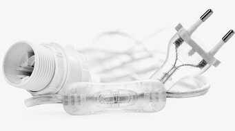 Vit Sladd Med Strömbrytare från Watt och Veke i närbild