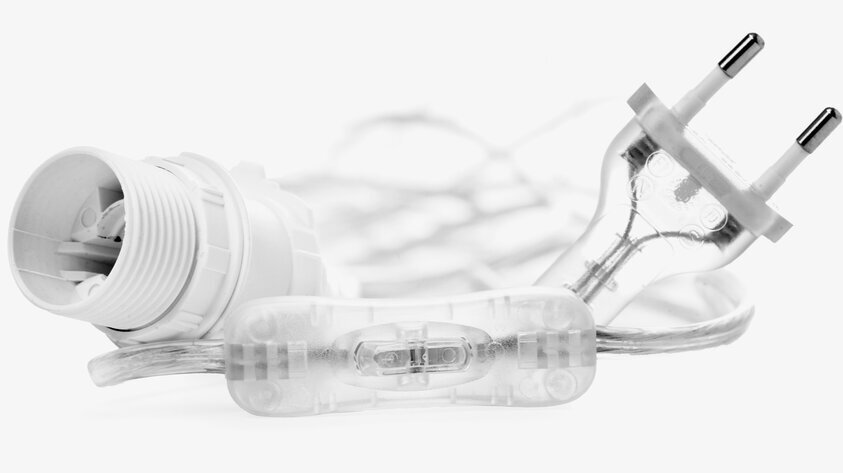 Vit Sladd Med Strömbrytare från Watt och Veke i närbild