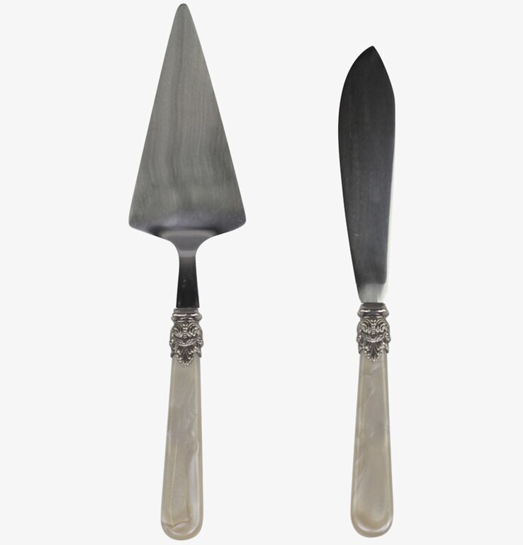 Tårtbestick - Antik Champagne från Chic Antique frilagd