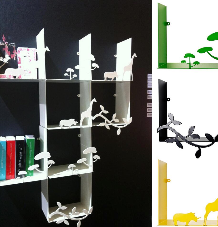 Vägghylla från Pluto Produkter med djur- och naturmotiv