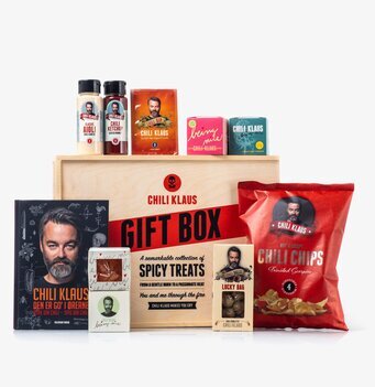 Snack Box - Chili Klaus från Chili Klaus på vit bakgrund