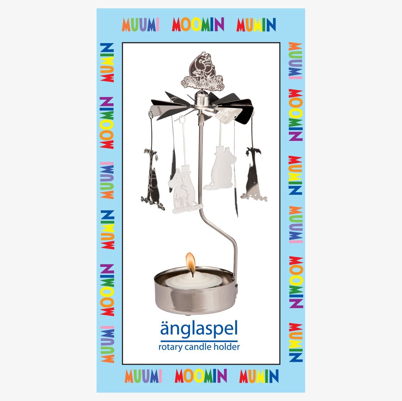 Änglaspel Mumin Kram från Pluto Produkter med Mumin-figurer