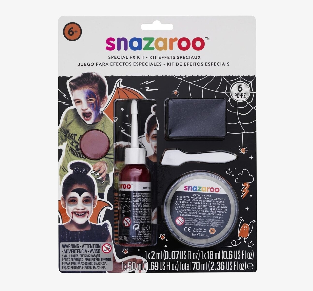 Snazaroo Special FX Kit (blod, vax, verktyg, instruktioner)