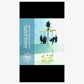 Bild av dekorativt änglaspel med Muminfigurer