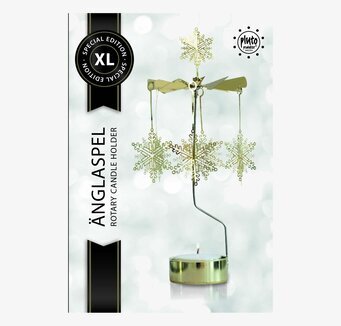 Bild av förtrollande änglaspel med snöstjärnor