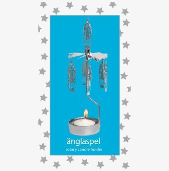 Bild av klassiskt svenskt änglaspel med stjärndetaljer