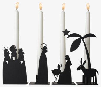 Ljusstake Krubba 4-Del Pluto Produkter Ljusstakar Adventsstakar Ljushållare Ljushyllor