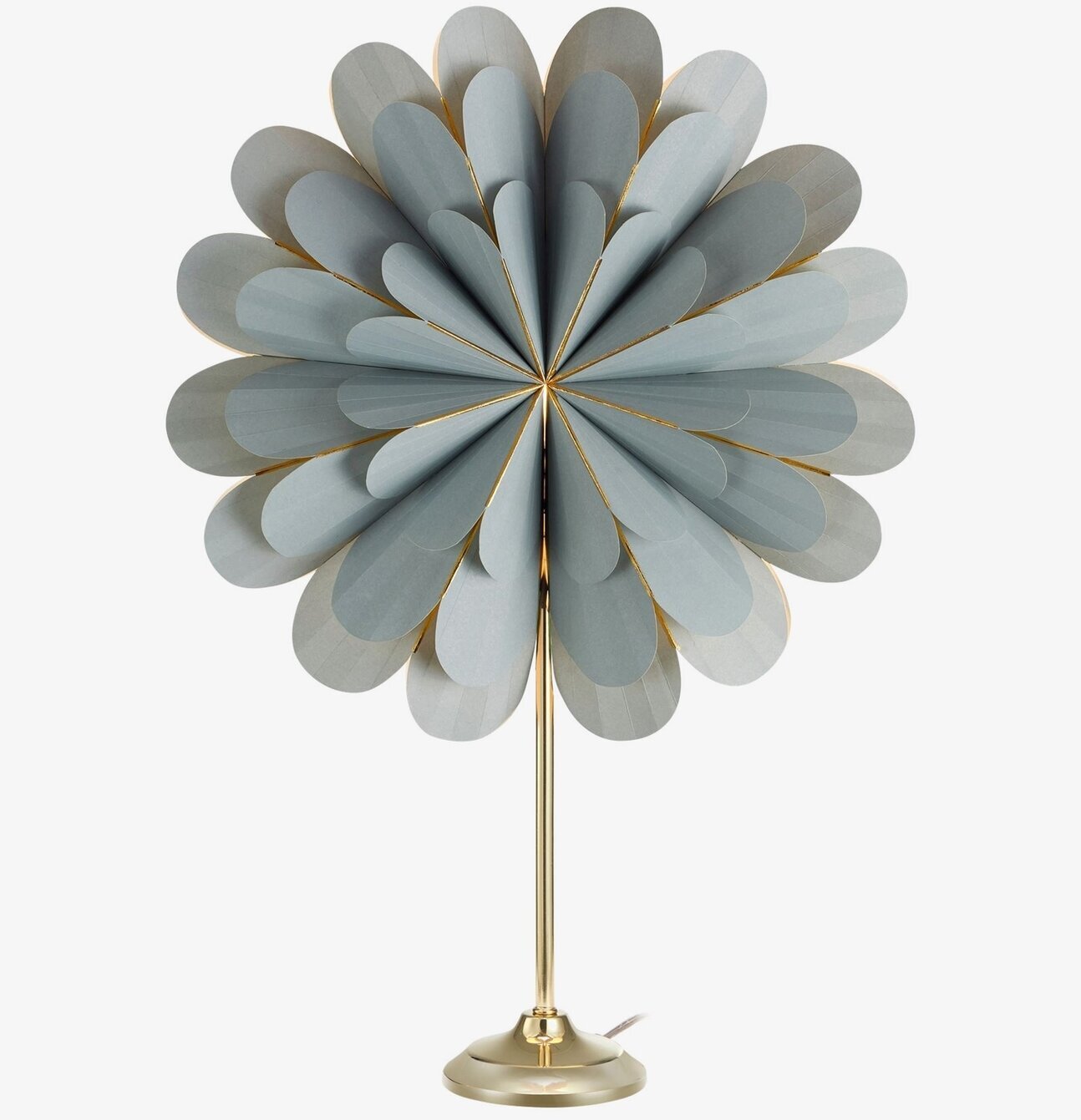 Bordsstjärna Marigold Grå/Mässing från Markslöjd