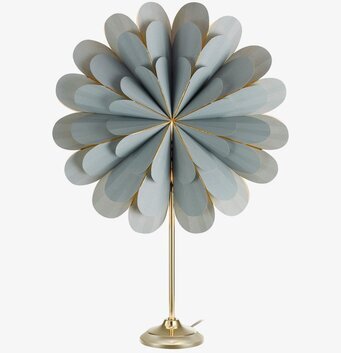 Bordsstjärna Marigold Grå/Mässing från Markslöjd