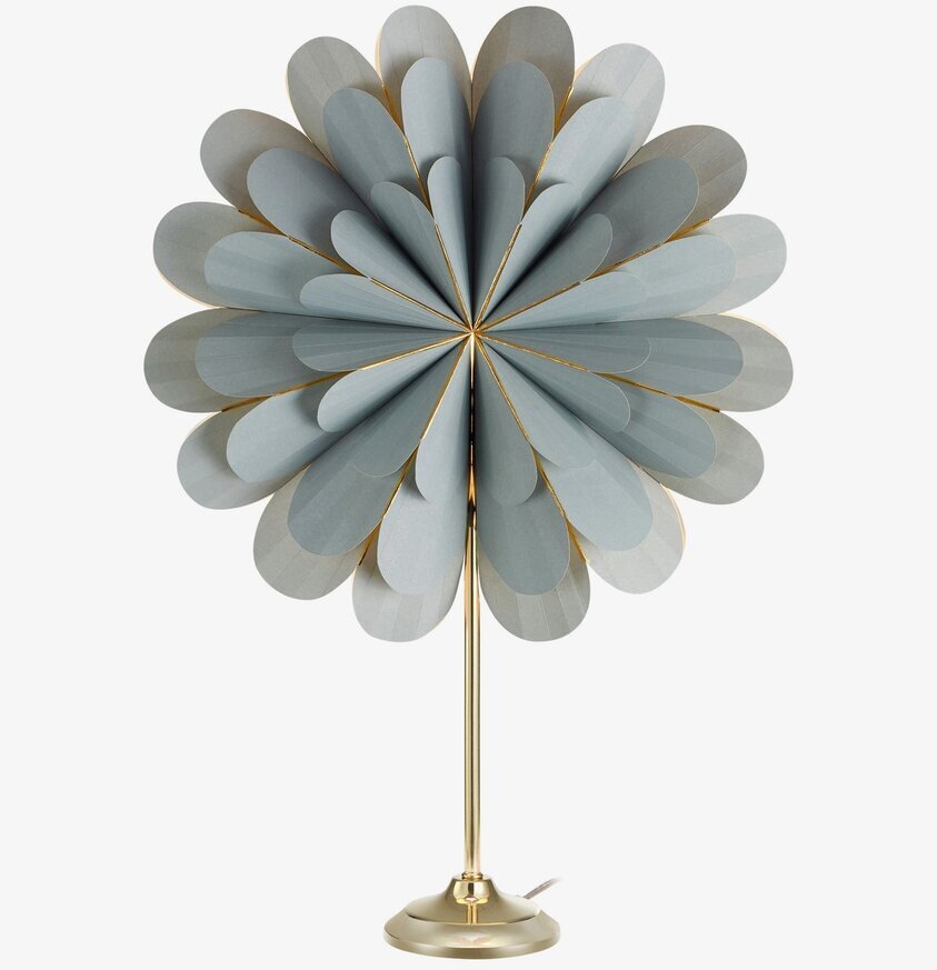 Bordsstjärna Marigold Grå/Mässing från Markslöjd