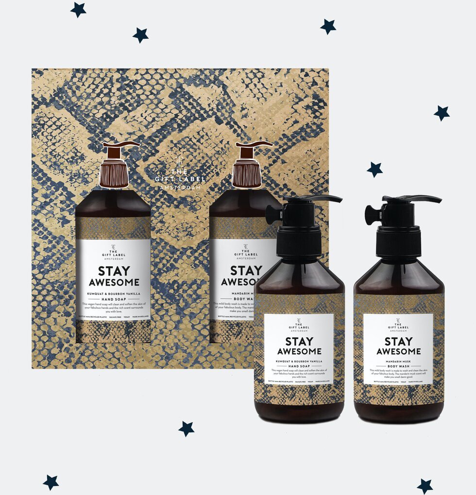 Giftbox X-mass - Stay Awesome från The Gift Label i julmiljö