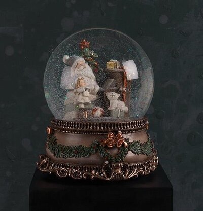 Snöglob Speldosa Stor från Multi Agentur med vinterscen