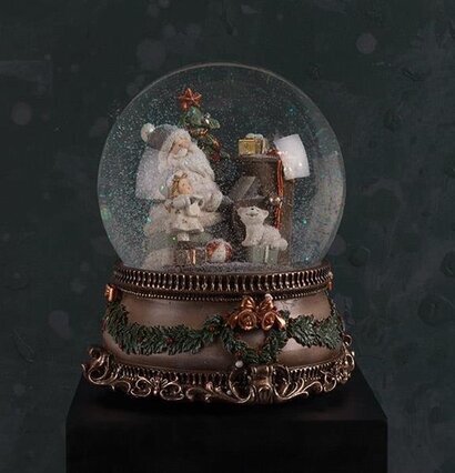 Snöglob Speldosa Stor från Multi Agentur med vinterscen