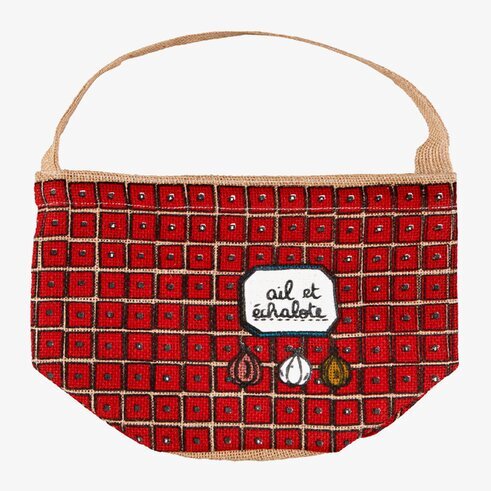 Fresh Bag Vitlök från Derriére la porte med rutigt mönster