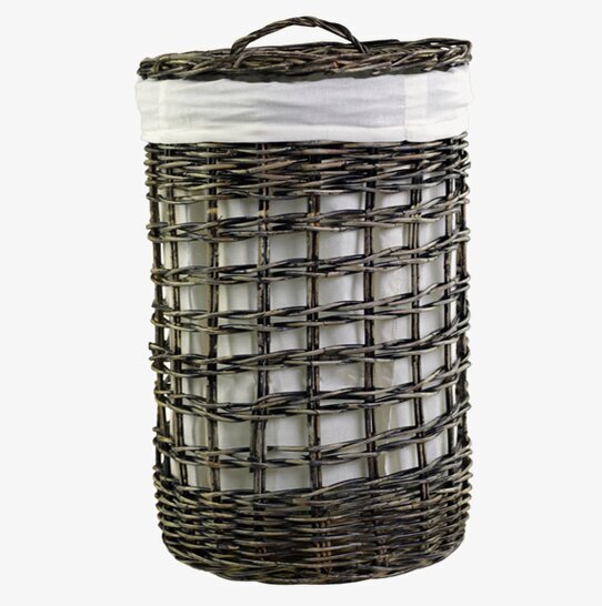 Tvättkorg Rotting Mellan från Chic Antique med vitt tyg