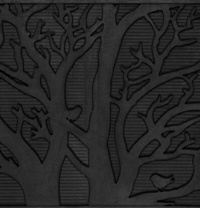 Dörrmatta Grenverk från Dixie med grenmönster och fåglar