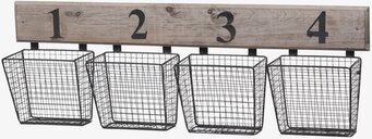 Förvaringsställ 1-4 från Chic Antique med metallkorgar