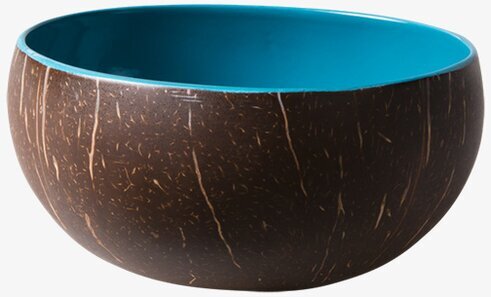 Coconut Lackerad Skål Turkos från Rice med turkos insida