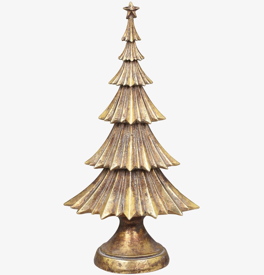 Julgran Antik Guld L från Chic Antique med vintagekänsla