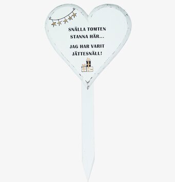 Träskylt - Snälla Tomten från Different Design i julmiljö