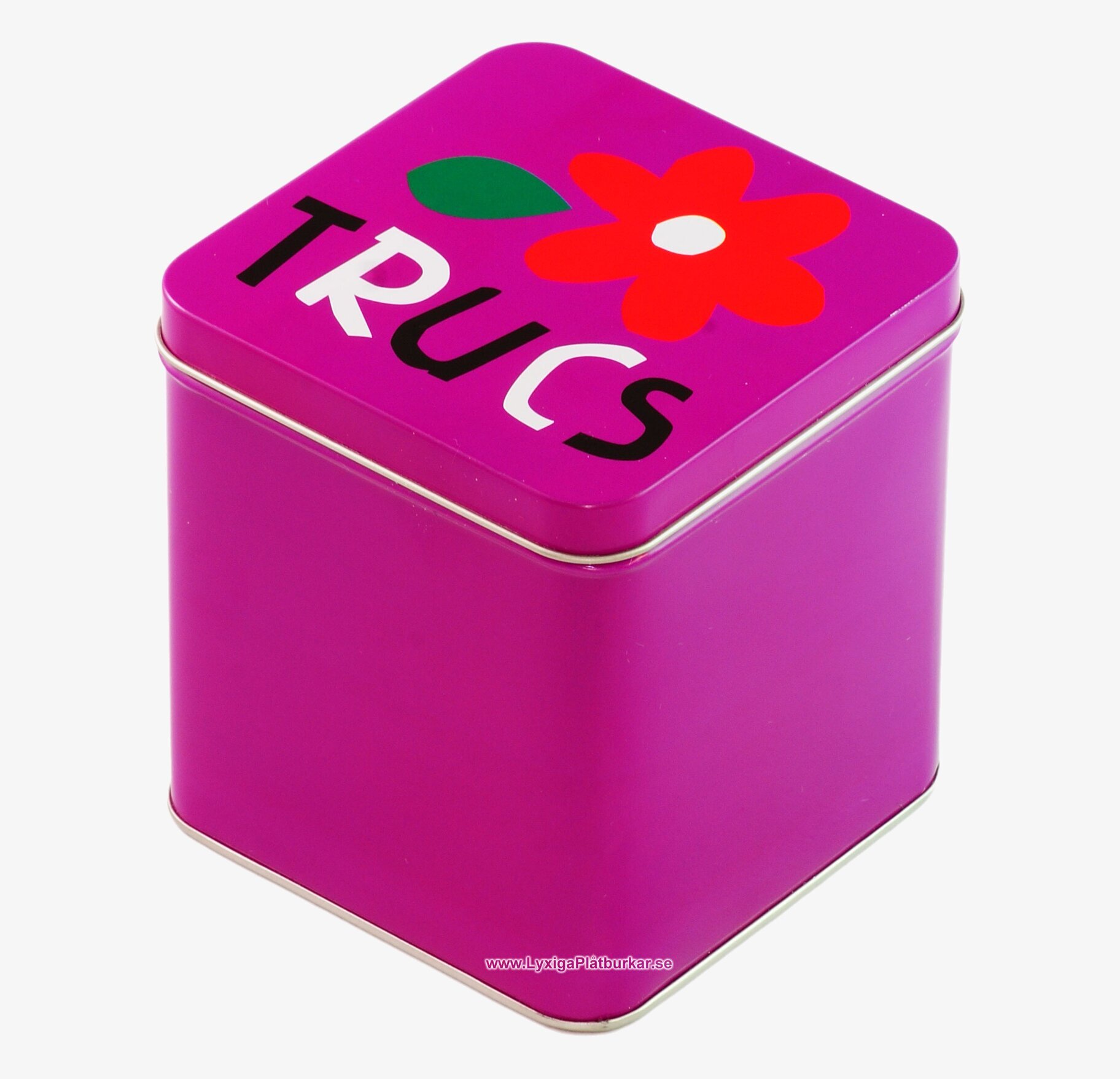 Plåtburk Alfabet rosa set från Derriére la porte