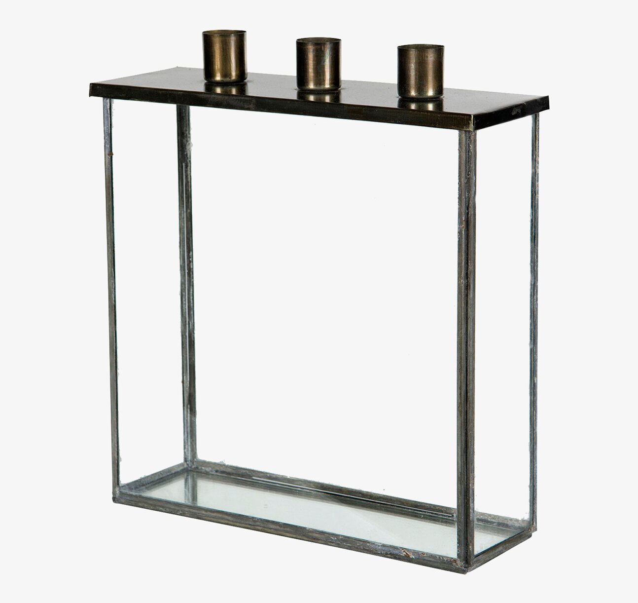 Glasbox Med Ljushållare från A Lot Decoration på vit bakgrund