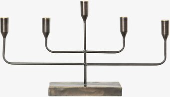 Ljusstake 5-Armad Svart från A Lot Decoration i metall