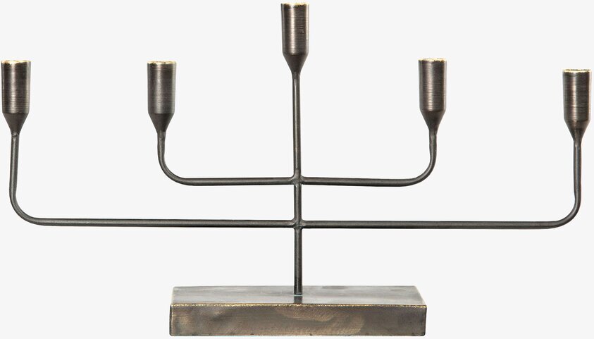 Ljusstake 5-Armad Svart från A Lot Decoration i metall